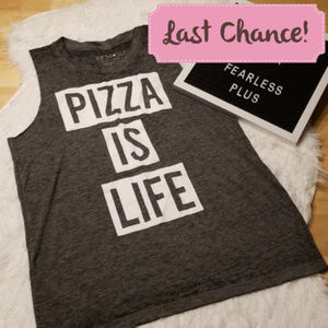 XS raw cut pizza tank